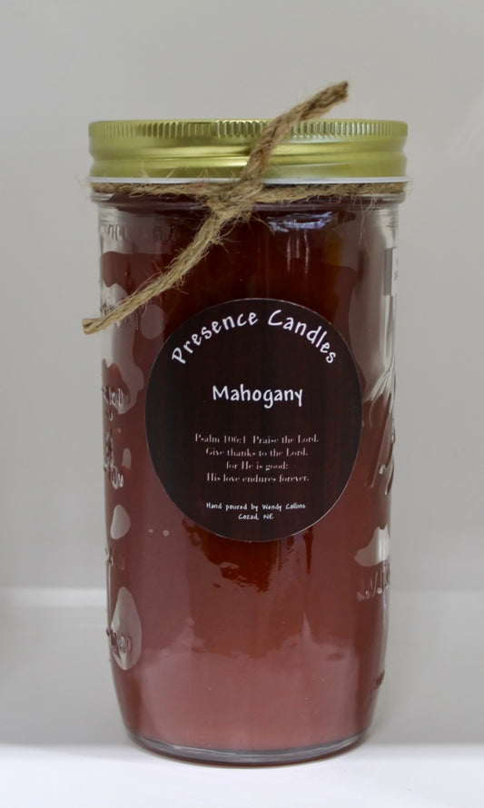 Mahogany Scented Candle