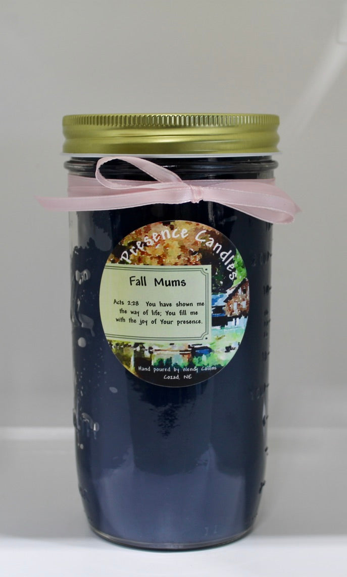 Fall Mums Scented Candle