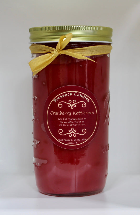 Cranberry Kettlecorn Scented Candle