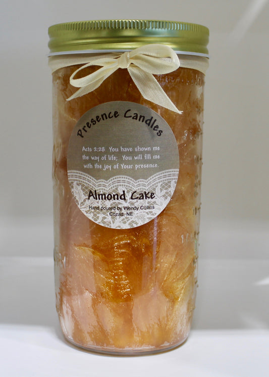 Almond Cake Scented Palm Wax Candle