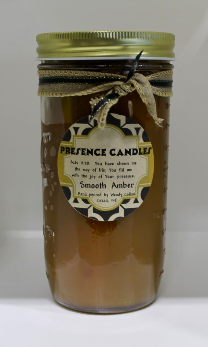 Smooth Amber Scented Candle