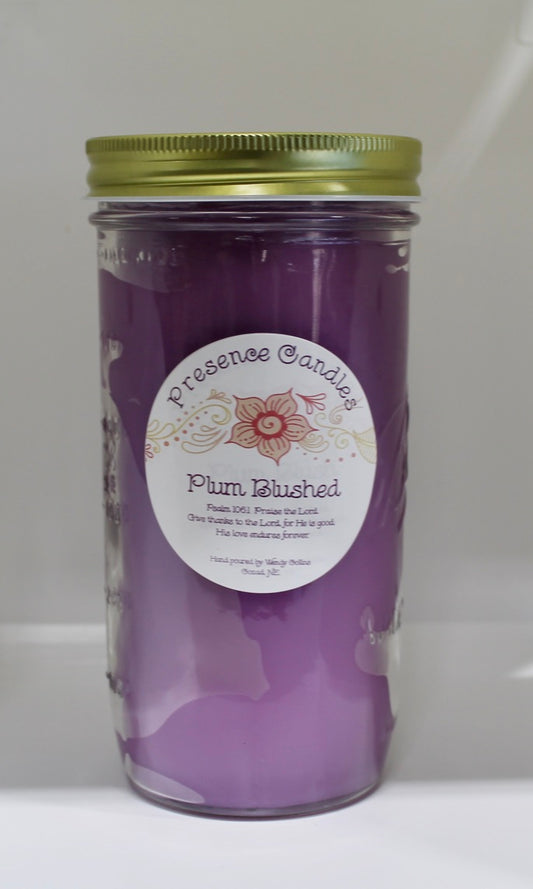 Plum Blushed Scented Candle